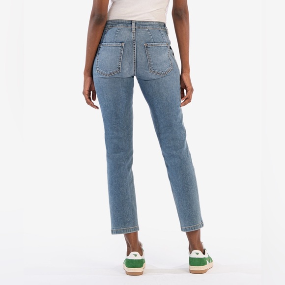 Kut From the Kloth Stevie Mid Rise Straight Jeans Size: 2 - Picture 4 of 8